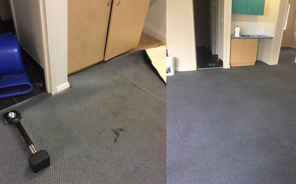 carpet relaid, re-stretched and cleaned 2017
