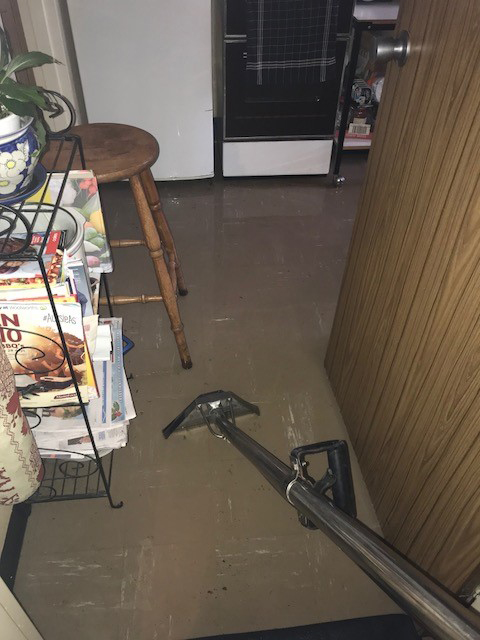 water extraction on lino floors 2018, Sydney
